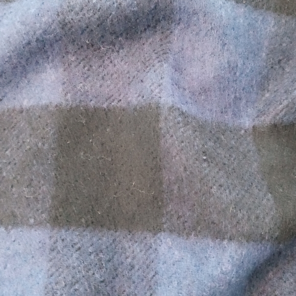 More & More Blue Wool Plaid Dress - Picture 7 of 11